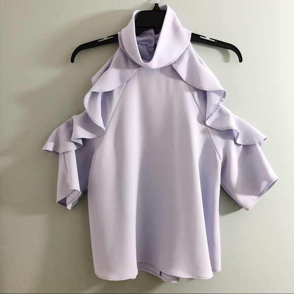 Top Shop cold shoulder blouse - size 6 - Picture 4 of 7